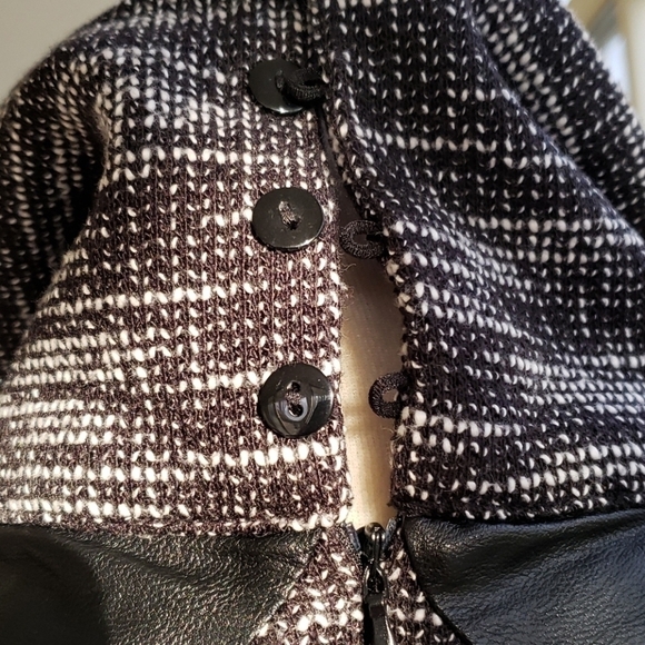 Thml Anthropologie Sleeveless Turtleneck Sleeveless Boucle Knit Lg Blk/Gry NWT - Picture 6 of 8